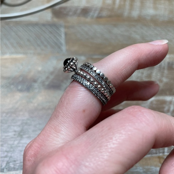 Sterling silver stackable rings - Picture 2 of 6